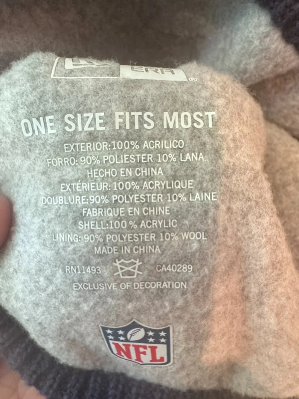 New England Patriots New Era Call Out Pom Knit Hat – Blue & Red 🏈🔥